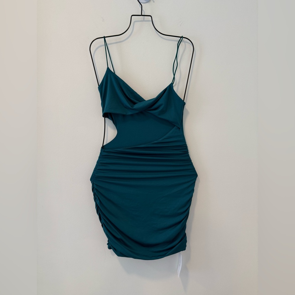 Teal Dress Midi Dress Size Small #Lux-G